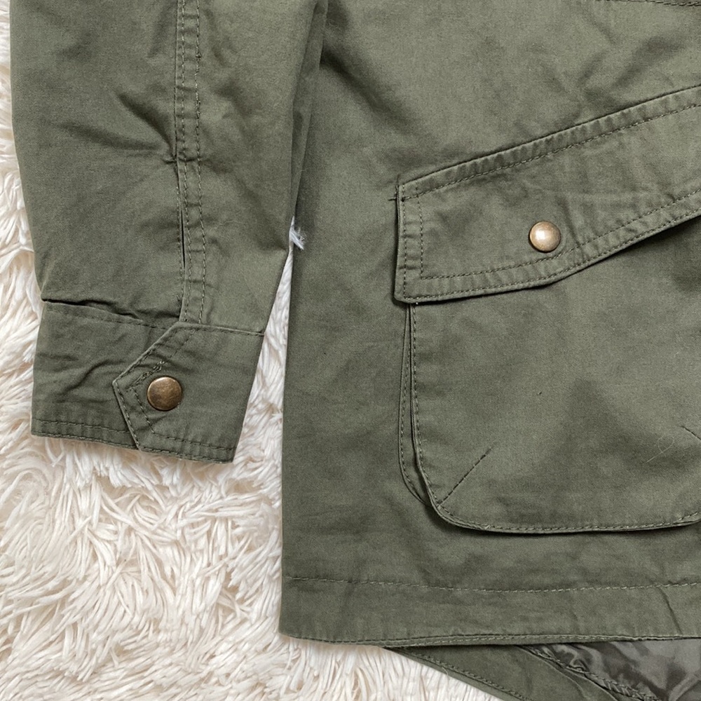 🎉HP🎉 Ambiance Outerwear Utility Jacket 💗 Olive - Picture 8 of 13